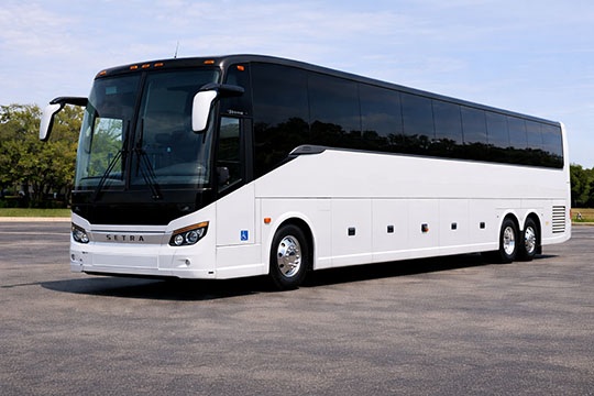 56-passenger charter bus rental Council Bluffs TX